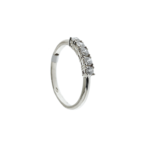 Anneau EXTRA GOLD Femme in Or blanc Cubic Zirconia 2005987310272 5PIETRE - 2005987310272 5PIETRE